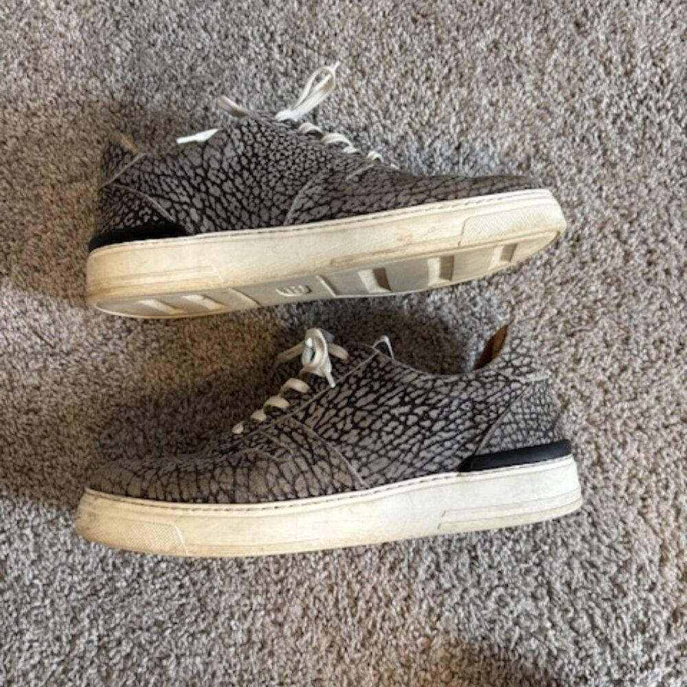 Duke + Dexter Men's Ritchie Nelly Printed Suede Cupsole Trainers Size 10 — image 6 of 8